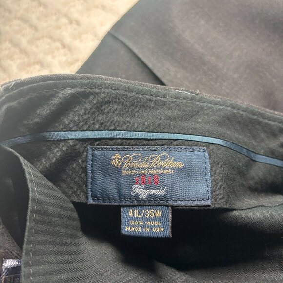 Brooks Brothers 1818 Fidgerald Men’s Suit Pants Estrato Trabaldo Togna USA MINT - Picture 6 of 7